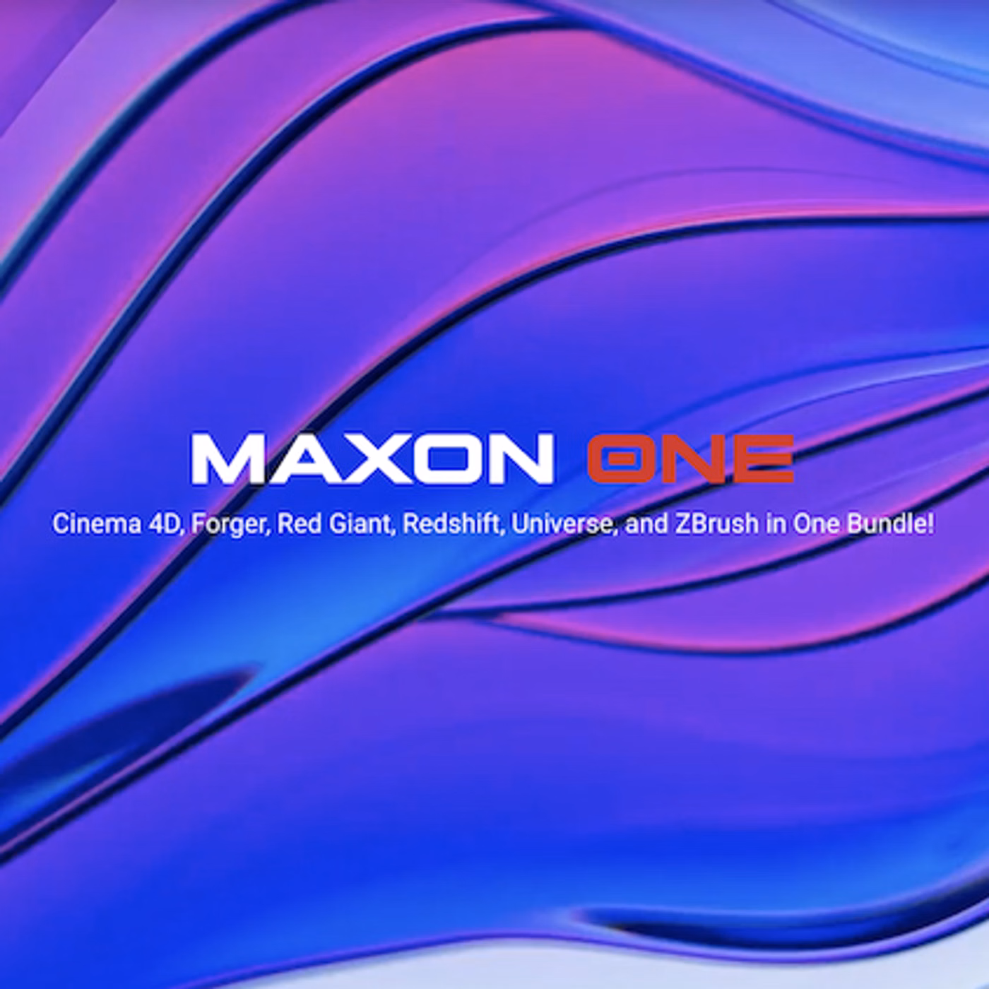 Maxon One logo with special background
